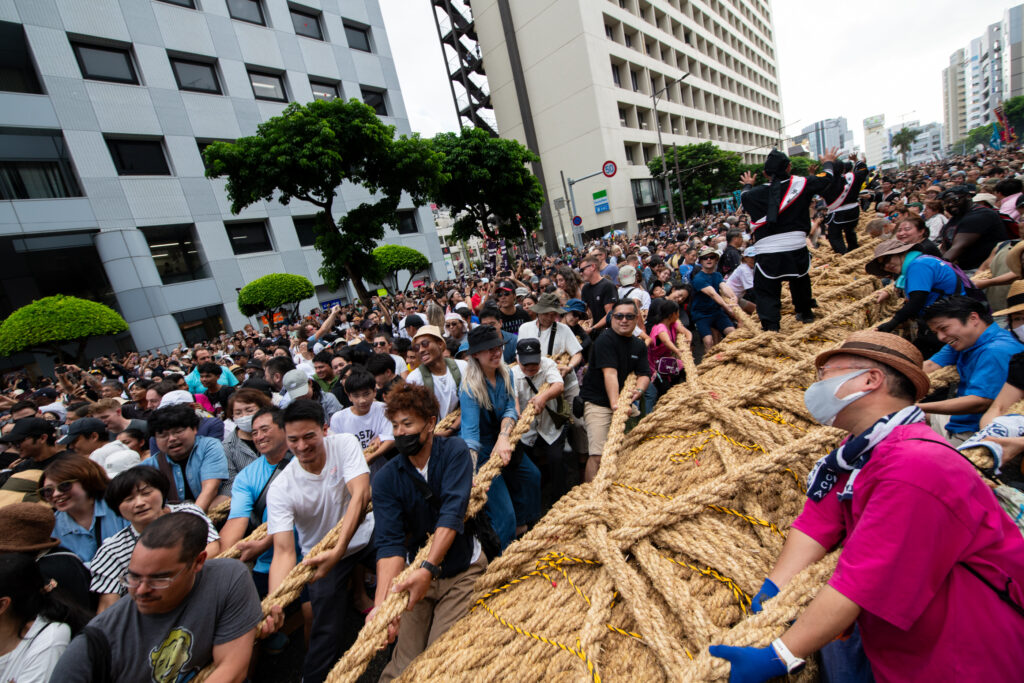 Yonabaru Tug of War in Naha, Okinawa