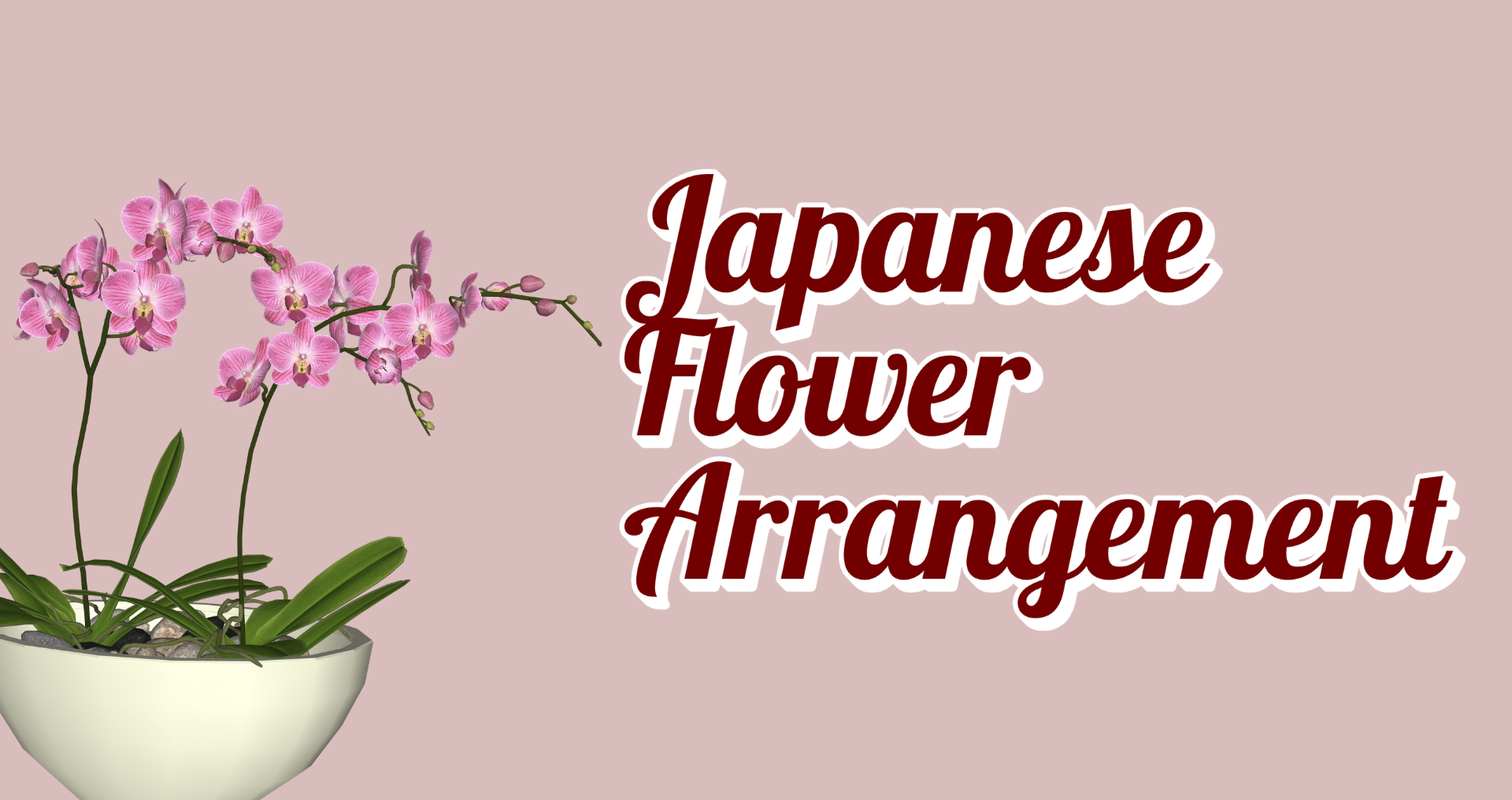 Promotion for Japanese Flower Arrangement Classes