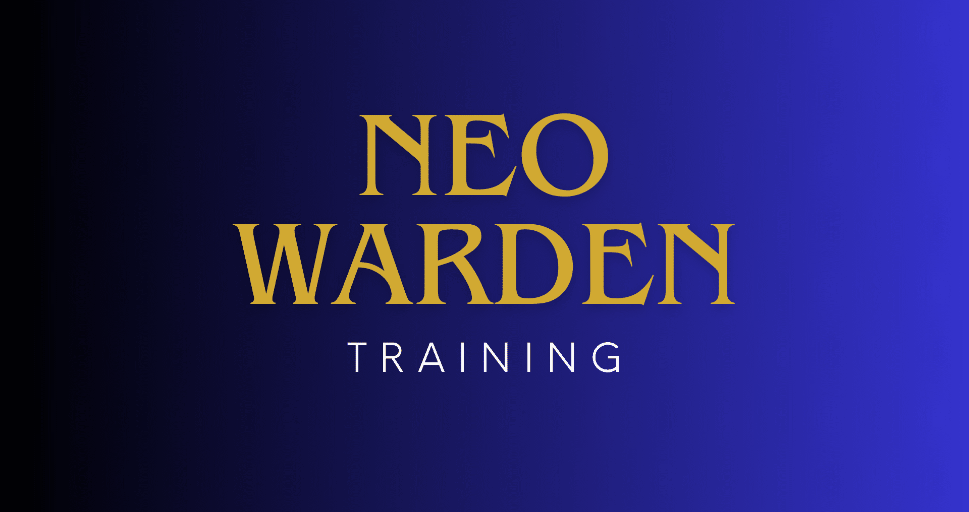 Promotion for NEO Warden training