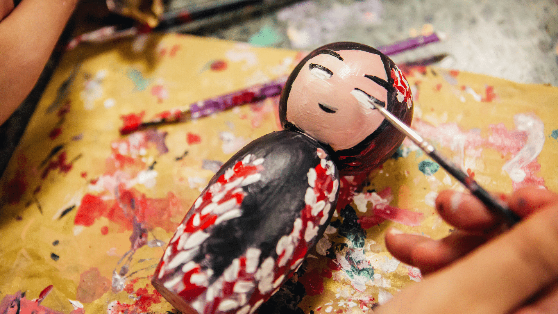 Kokeshi Doll painting Arts & Crafts